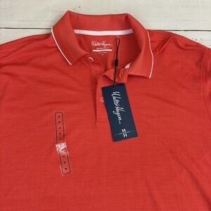 Walter Hagen Golf Shirt PTT Final Round Polo Shirt Mens M Red Glow Heather NEW